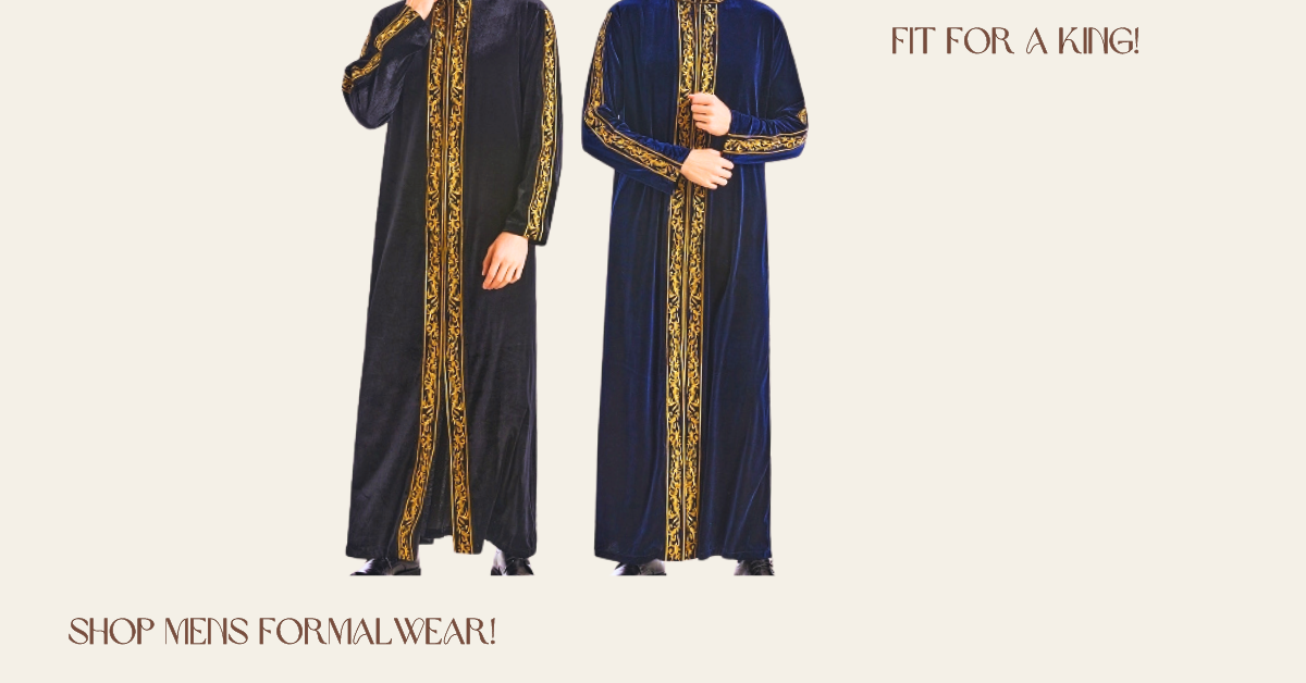 Brava Men's Embroidered Fitted Robe (Full Length)